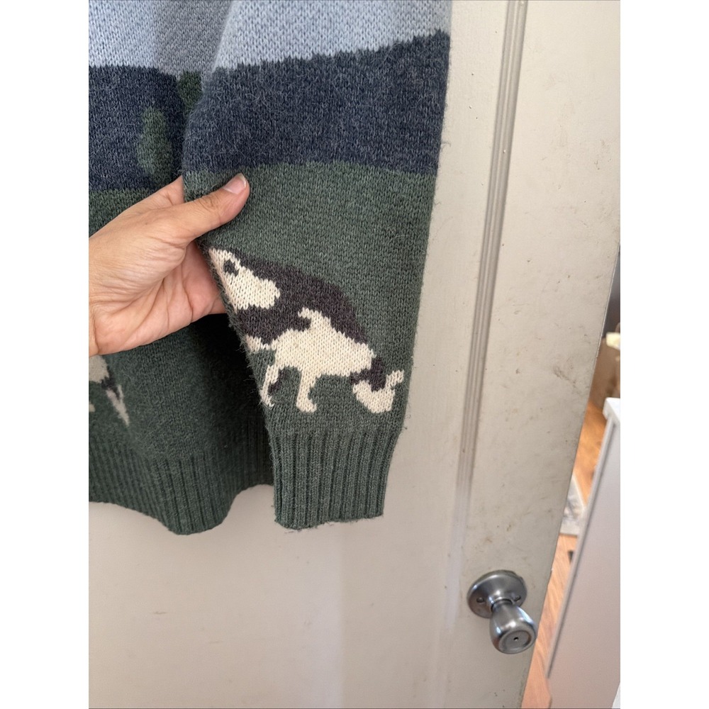 AELFRIC EDEN Sweater Novelty Cow Landscape Graphic Size SMALL - Picture 4 of 6